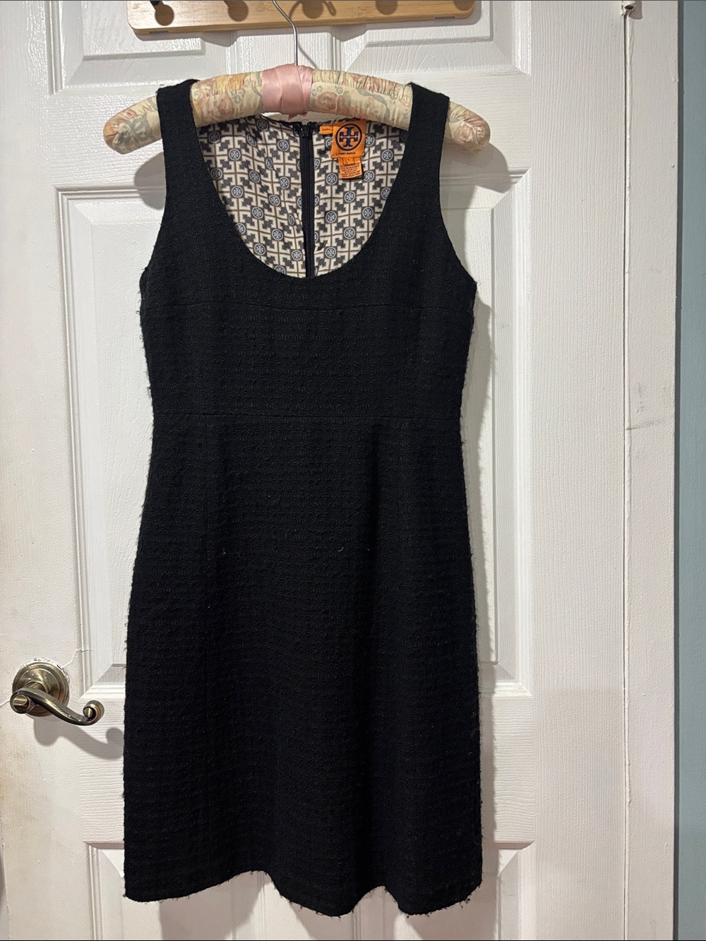 Tory Burch Black Wool Dress